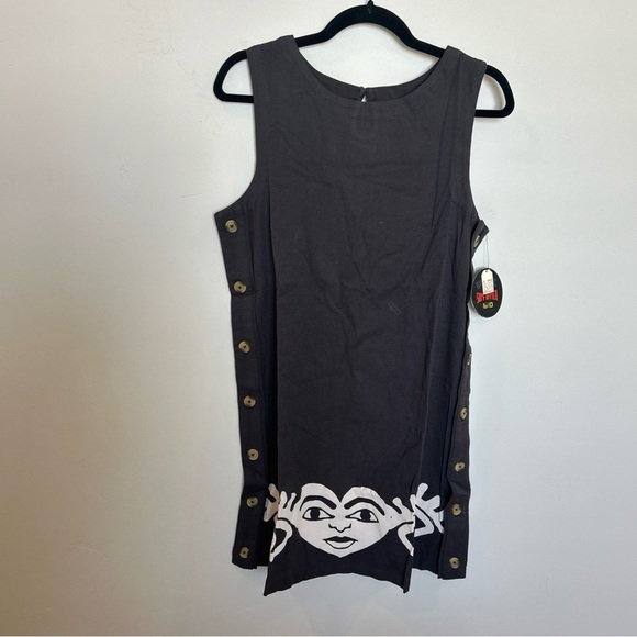 Billabong x Mami Wata Shift Minidress, Off Black, Large - Picture 3 of 7